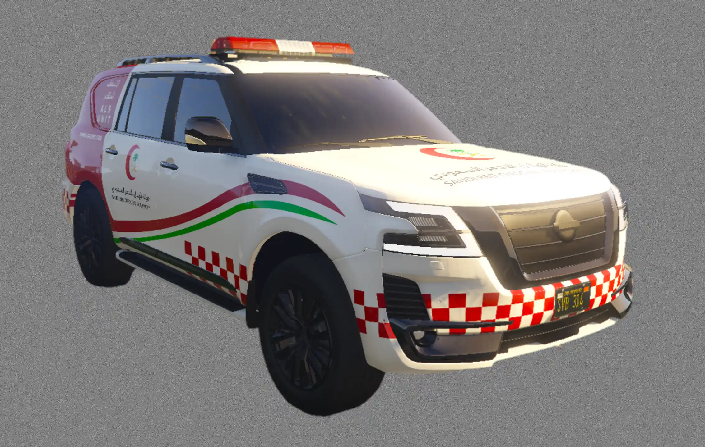 نيسان باترول مركبة مخصصة لشؤون الهلال الأحمر